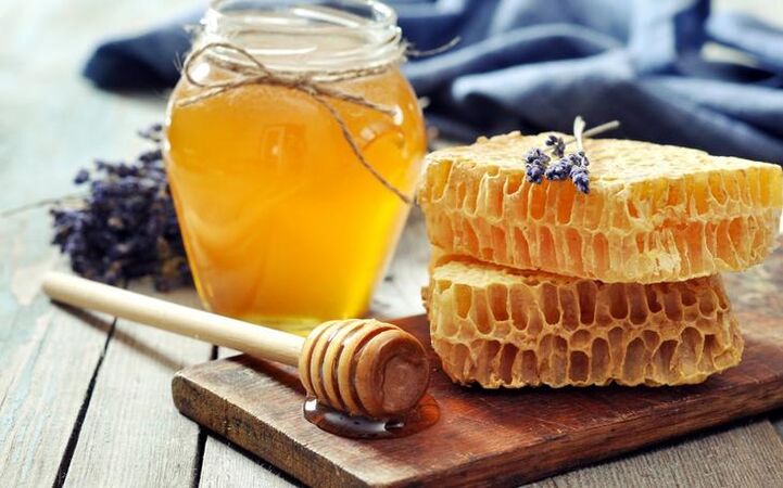 Honey and honeycomb
